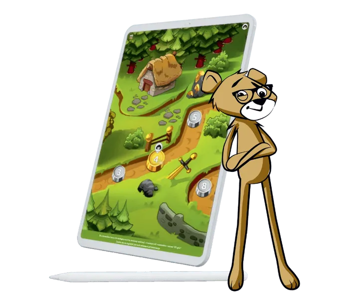 The Savvy Quest app open on a tablet
